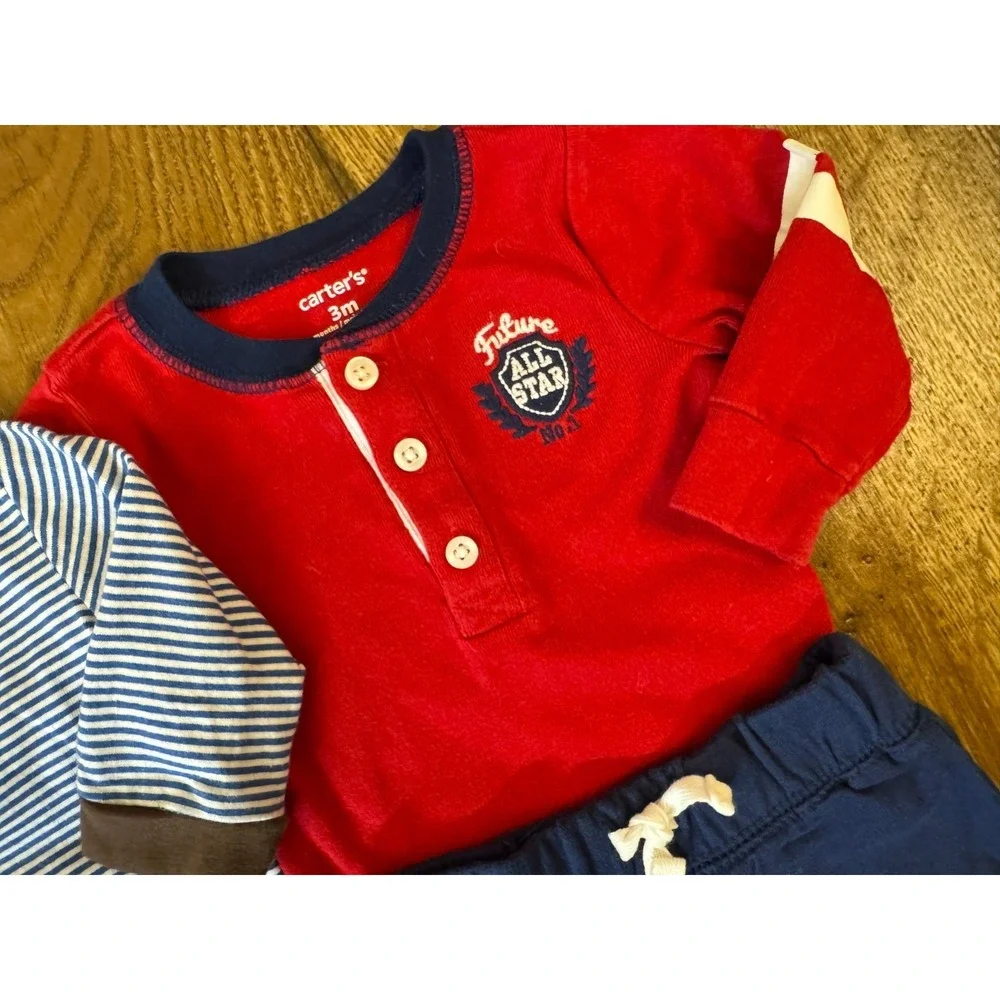 Baby Boy 3 Months Outfits Lot Jeans Pants Bodysuits Shirts‎ Clothes Bodysuits